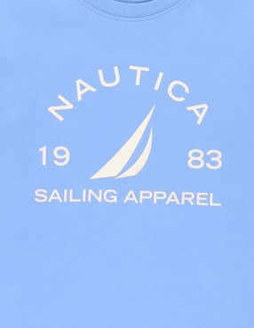 Playera Nautica manga corta para niño