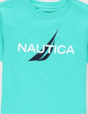 Playera Nautica manga corta para niño