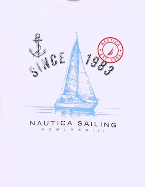 Playera Nautica manga corta para niño