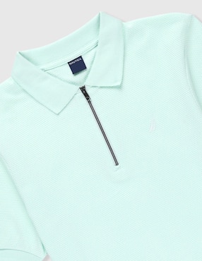 Playera tipo polo Nautica de algodón para niño