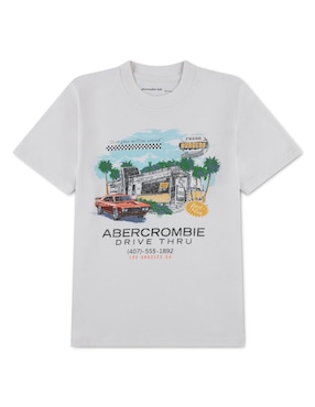 Playera Abercrombie & Fitch manga corta para niño