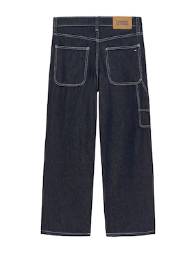 Jeans straight Tommy Hilfiger lavado obscuro para niño