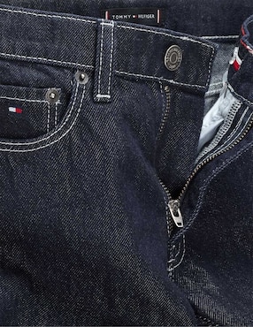 Jeans straight Tommy Hilfiger lavado obscuro para niño