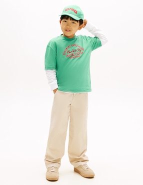 Playera Tommy Hilfiger manga corta para niño
