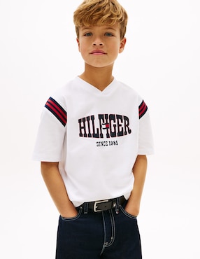 Playera Tommy Hilfiger manga corta para niño
