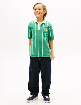 Playera tipo polo Tommy Hilfiger de algodón para niño