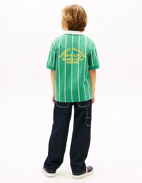 Playera tipo polo Tommy Hilfiger de algodón para niño