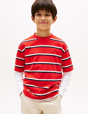 Playera Tommy Hilfiger manga corta para niño