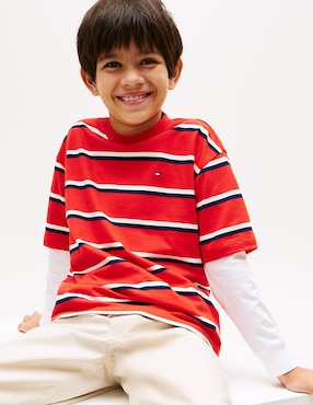 Playera Tommy Hilfiger manga corta para niño