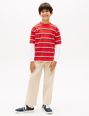 Playera Tommy Hilfiger manga corta para niño