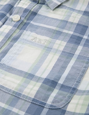 Camisa casual Abercrombie & Fitch de algodón manga corta para niño