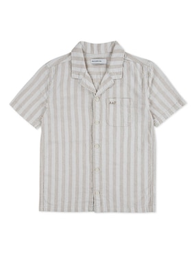 Camisa casual Abercrombie & Fitch de algodón manga corta para niño