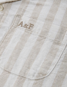 Camisa casual Abercrombie & Fitch de algodón manga corta para niño