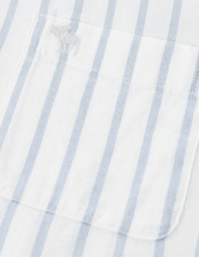 Camisa casual Abercrombie & Fitch de algodón manga corta para niño