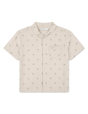 Camisa casual Abercrombie & Fitch de algodón manga corta para niño