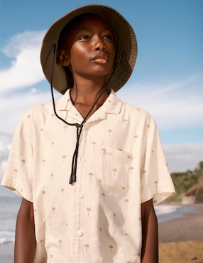 Camisa casual Abercrombie & Fitch de algodón manga corta para niño
