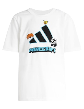 Playera Adidas Minecraft manga corta infantil