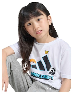 Playera Adidas Minecraft manga corta infantil