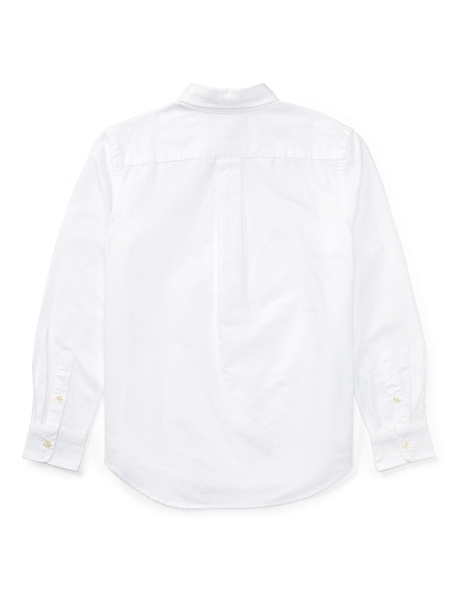 Camisa casual polo ralph lauren de algodón manga larga para niño