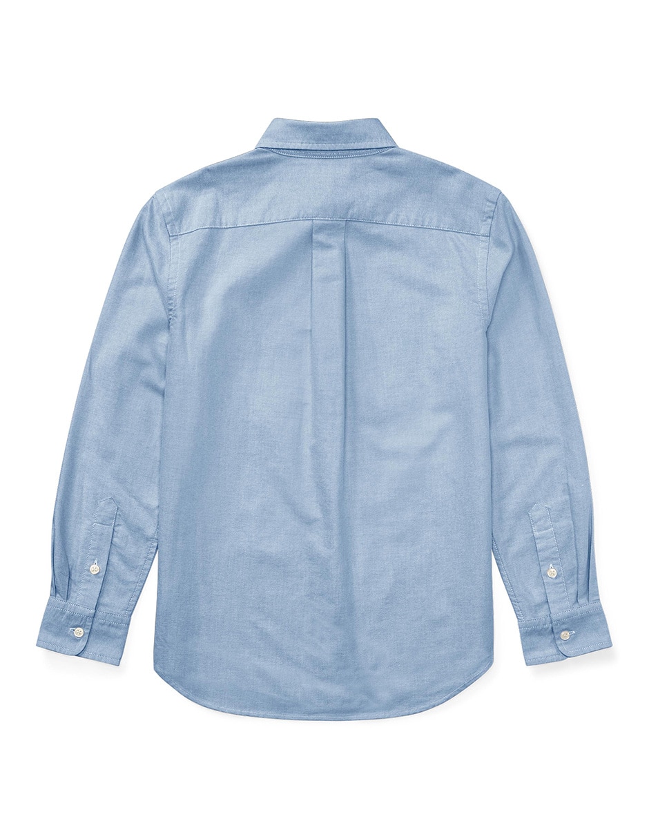 Camisa casual polo ralph lauren de algodón manga larga para niño 4