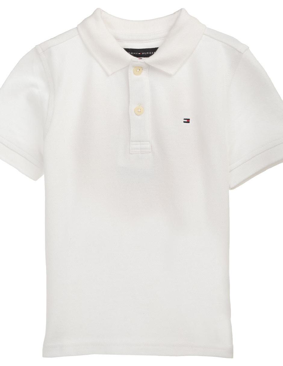 playera polo blanca niño