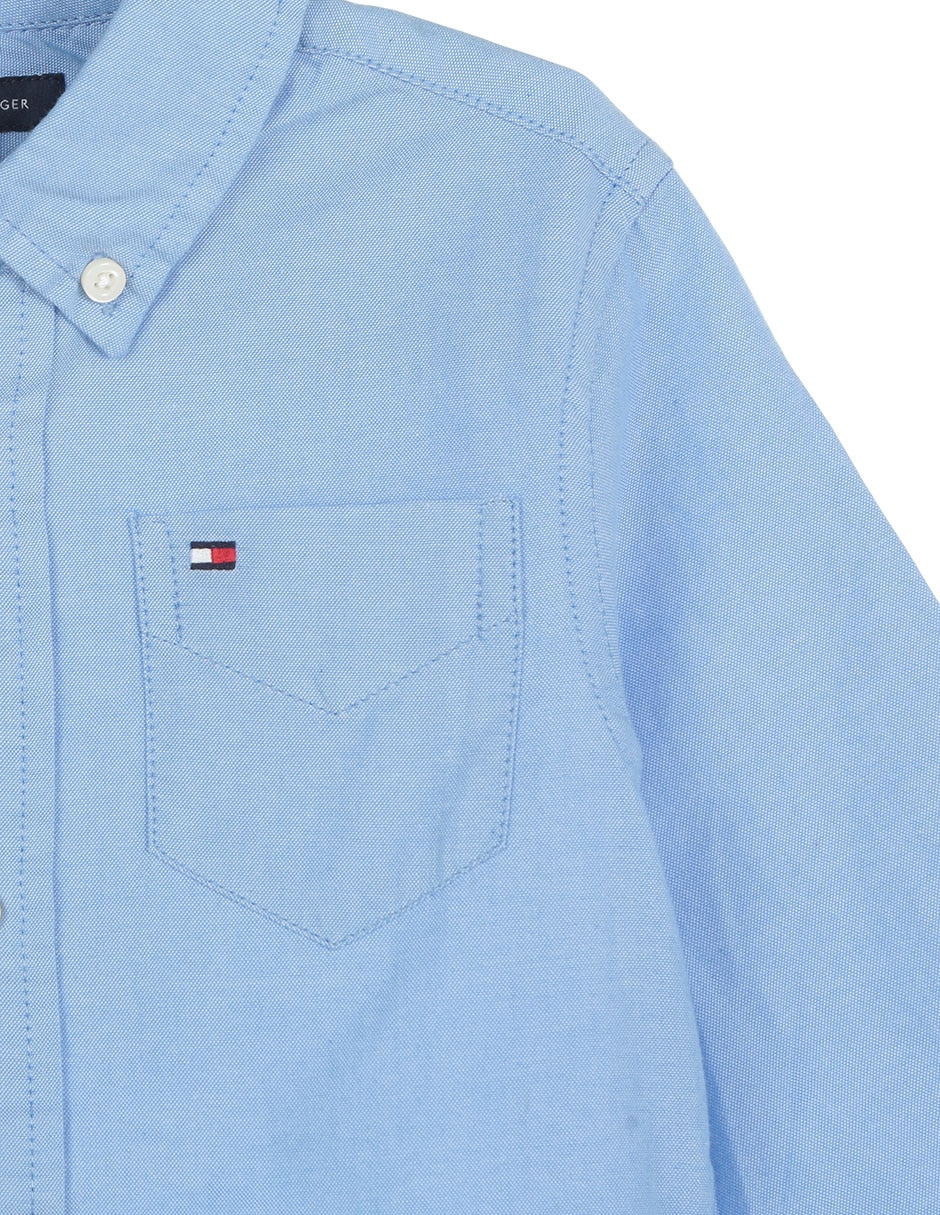 Camisa casual de algodón manga larga para niño 3