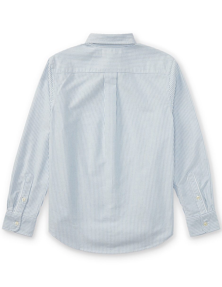Camisa casual de algodón manga larga para niño 2