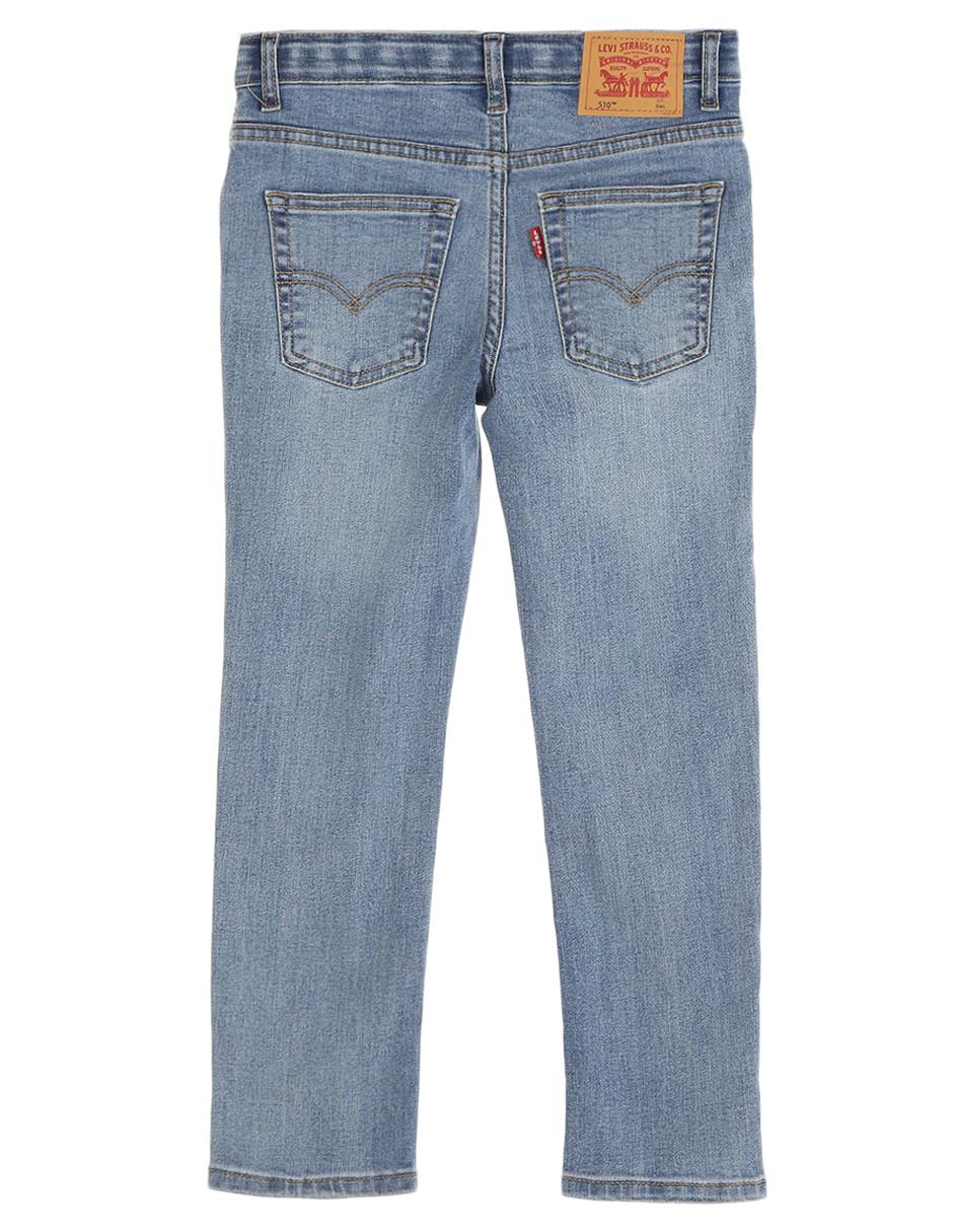 Jeans skinny 510 lavado claro para niño 2