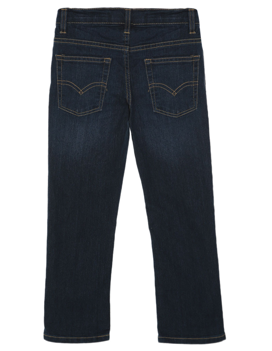 Jeans slim lavado obscuro para niño 2