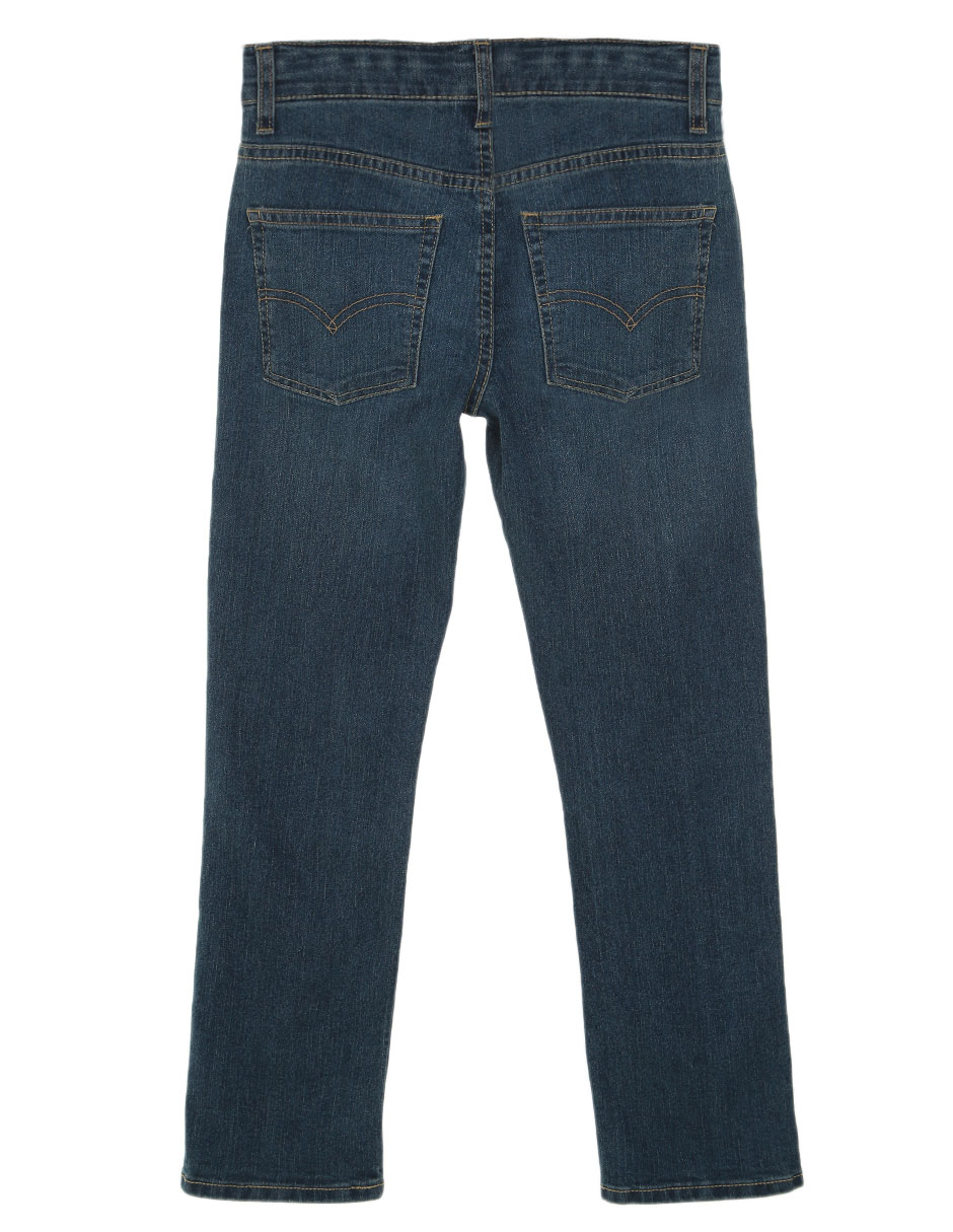 Jeans slim lavado stone wash para niño 2