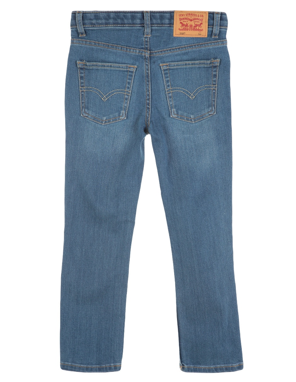 Jeans straight 510 lavado claro para niño 2