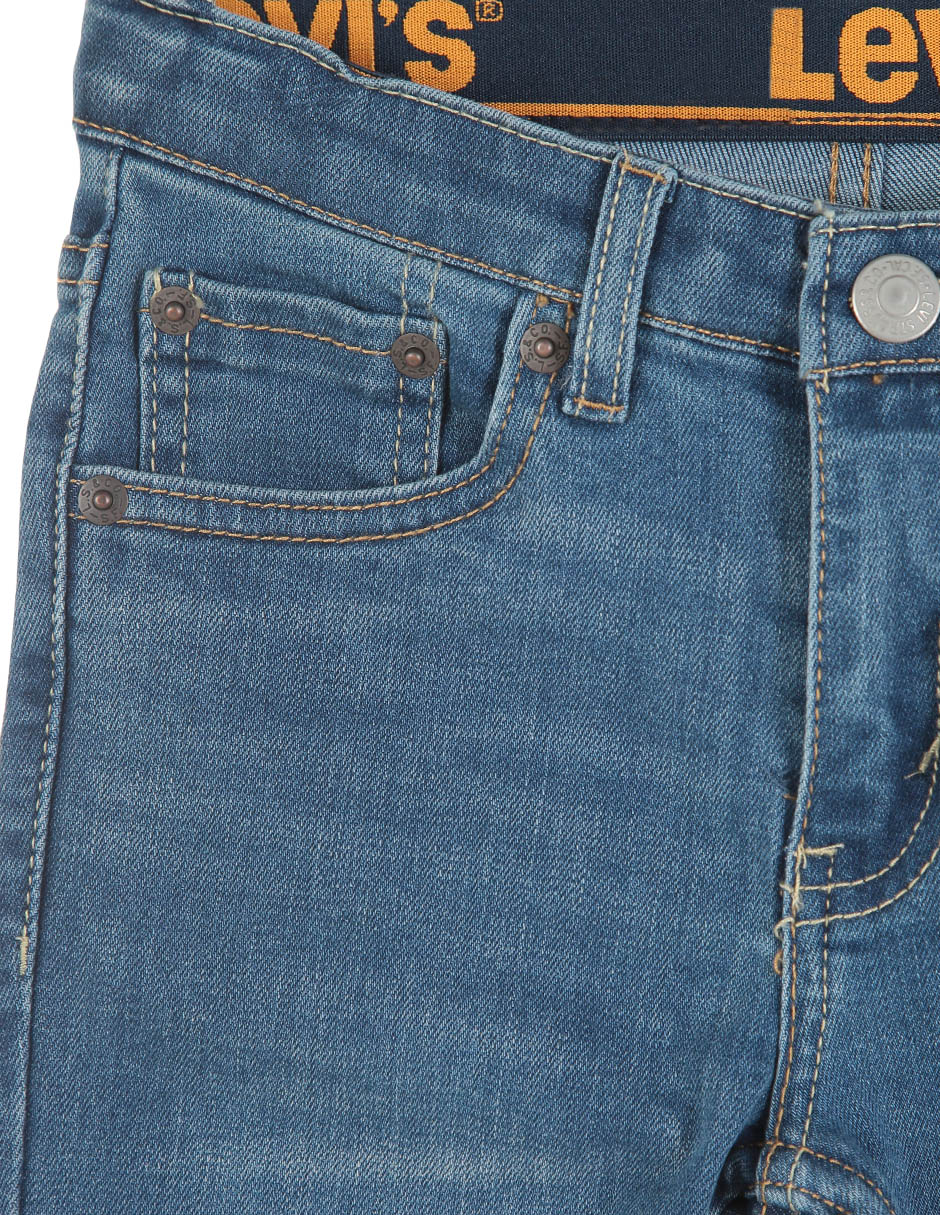 Jeans straight 510 lavado claro para niño 3