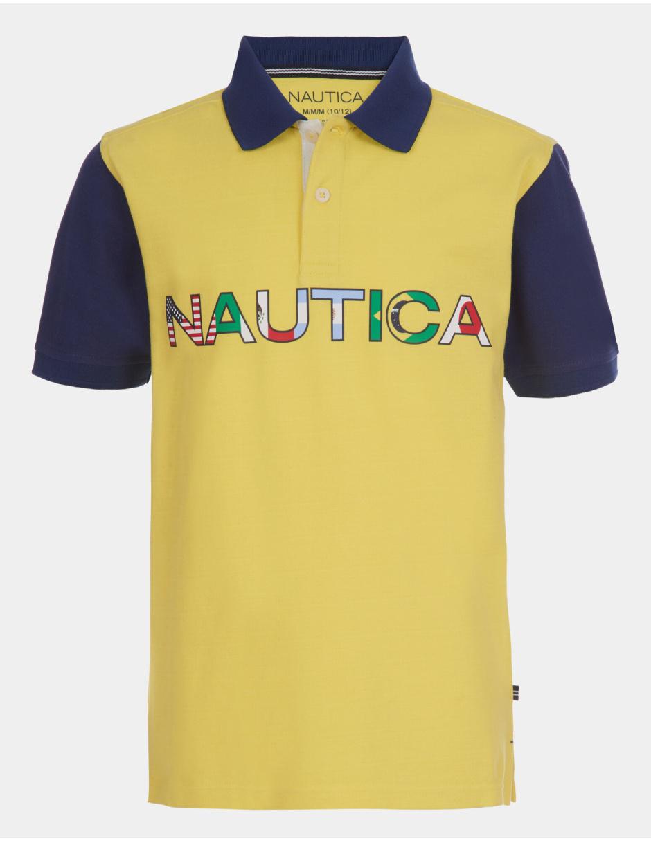 Playera tipo polo Nautica algodón para niño en Liverpool