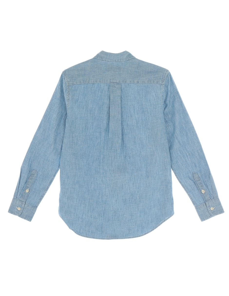Camisa casual de algodón manga larga para niño 2