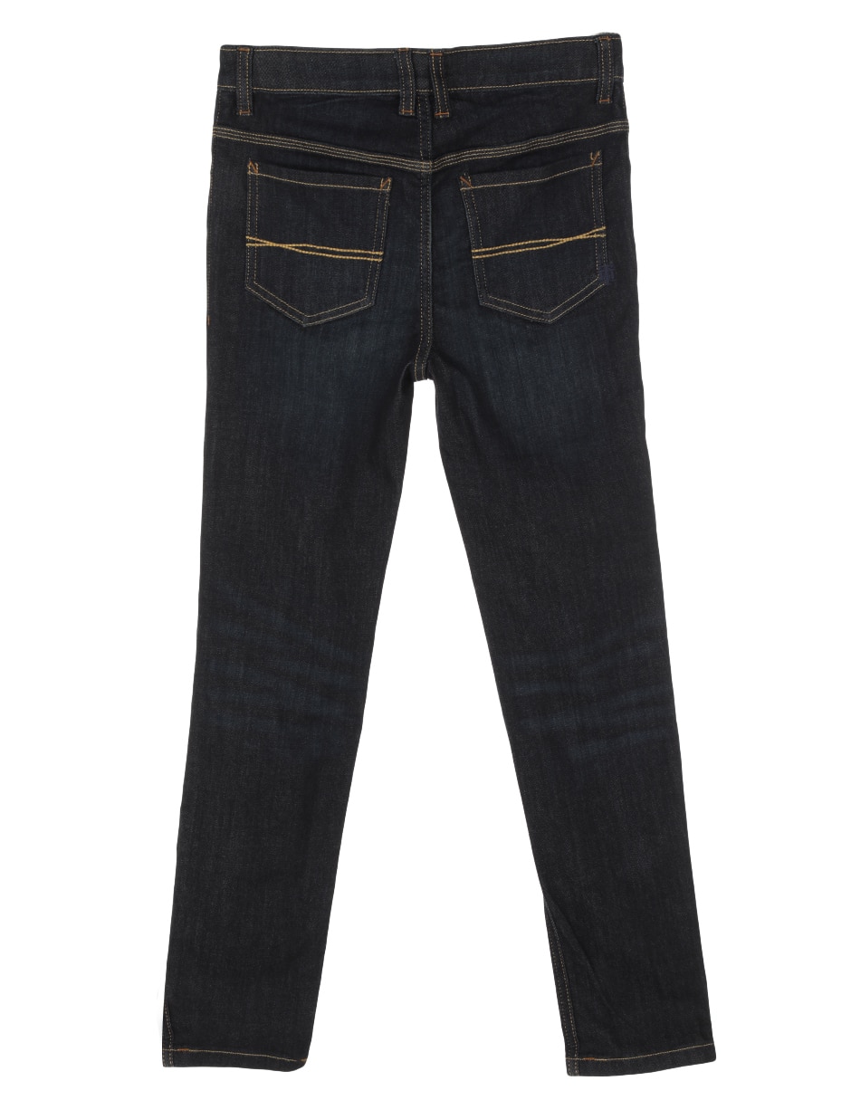 Jeans skinny lavado obscuro para niño 2