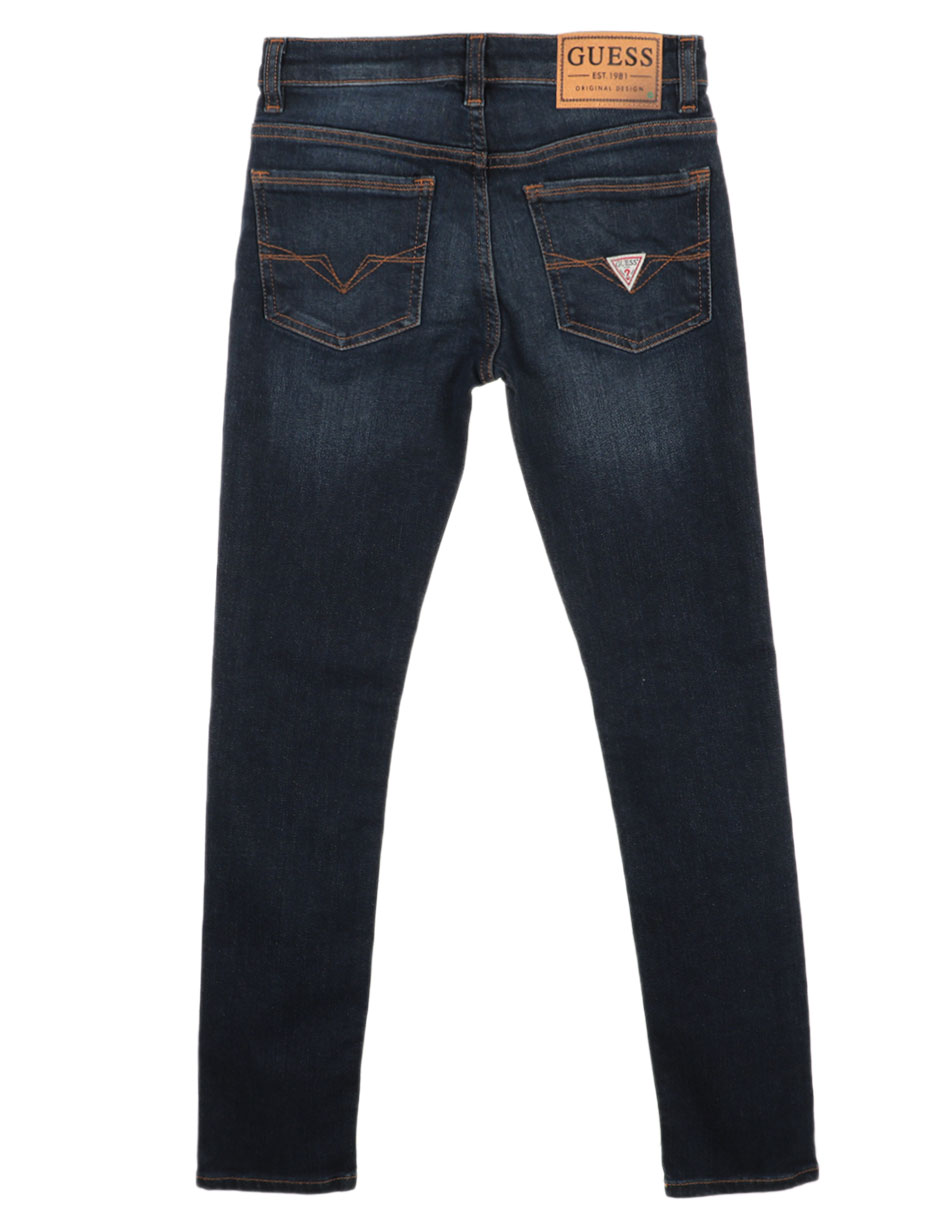 Jeans slim lavado obscuro para niño 2