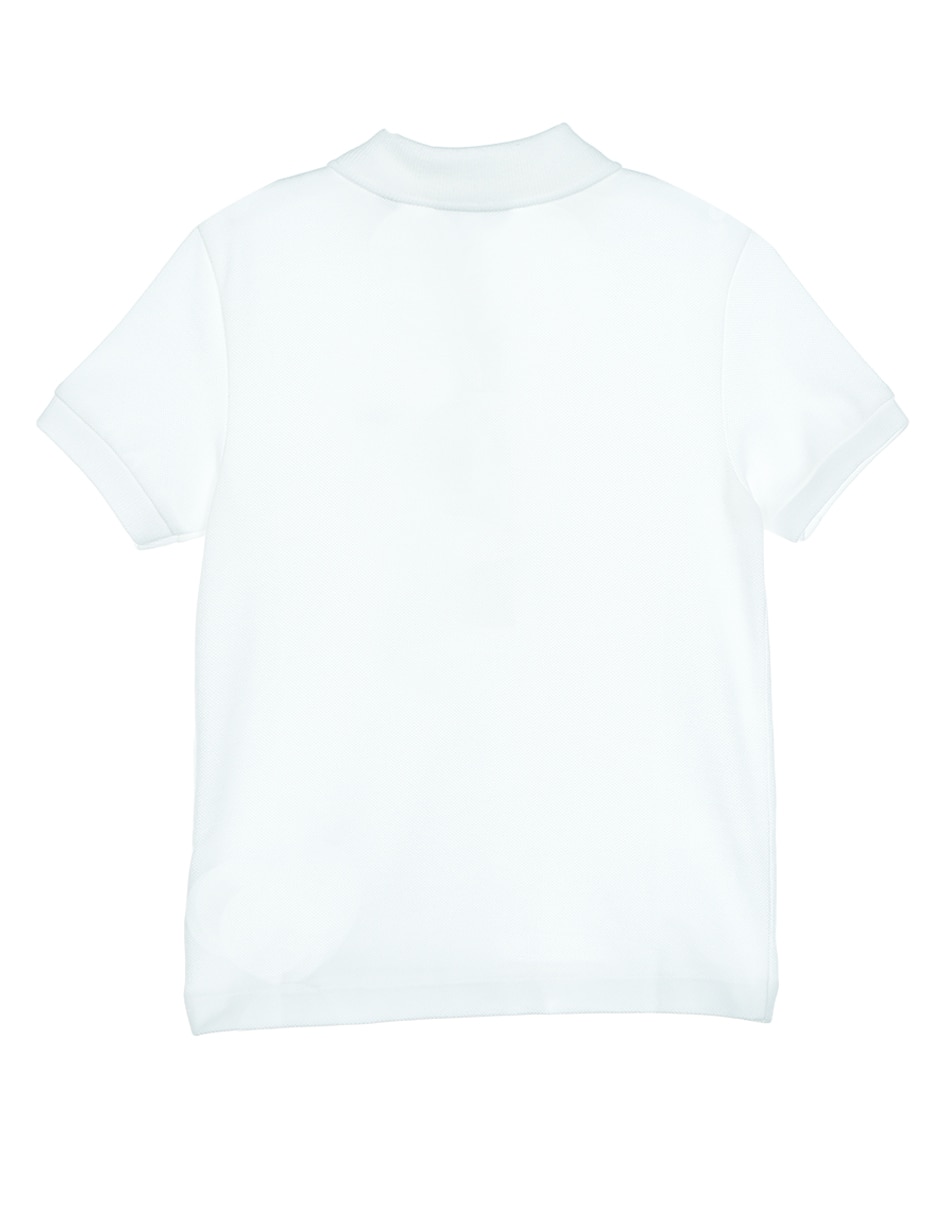 Playera tipo polo de algodón para niño