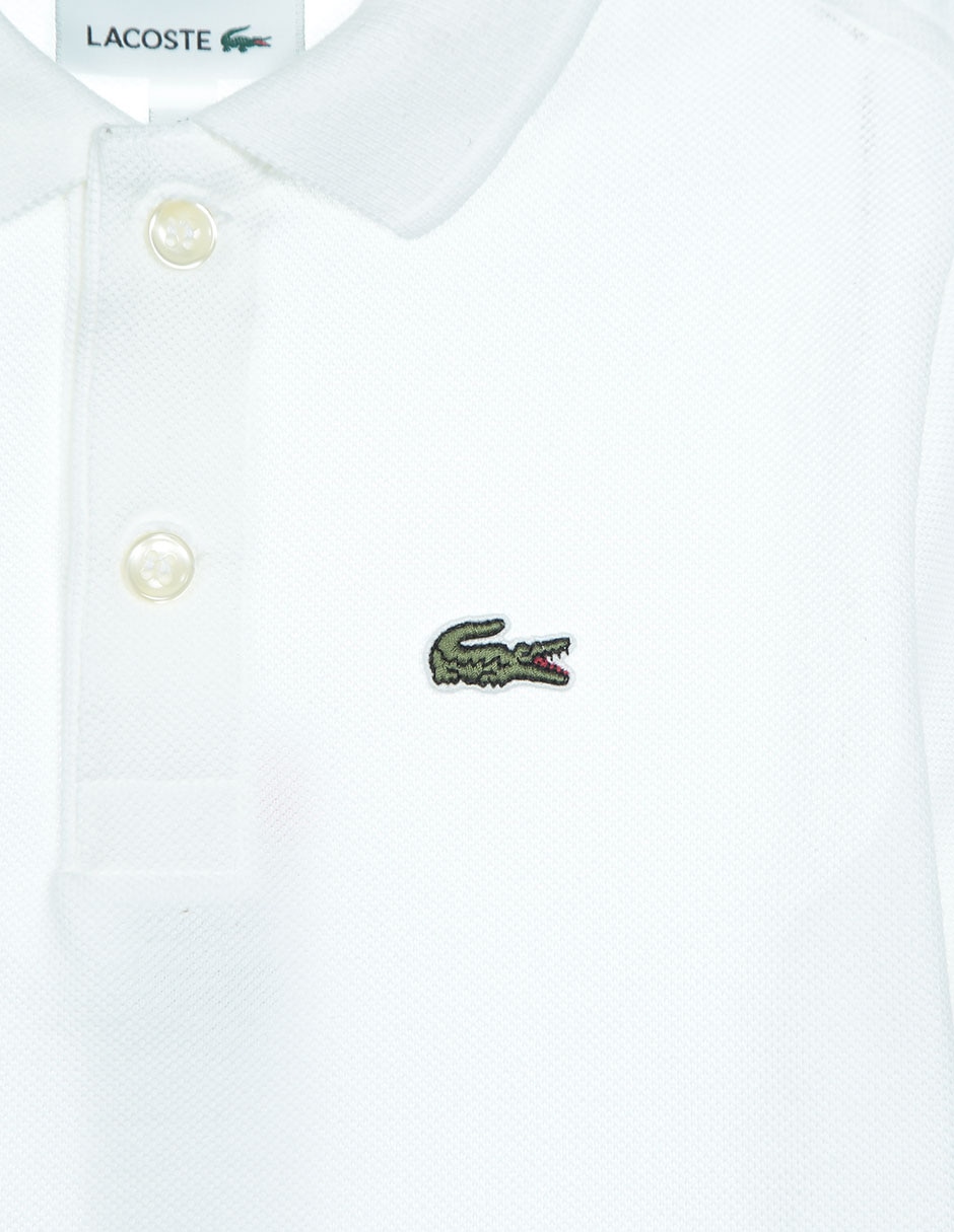 Playera tipo polo de algodón para niño