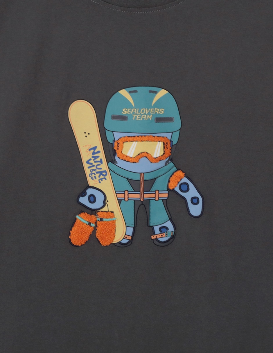 Playera manga corta para niño