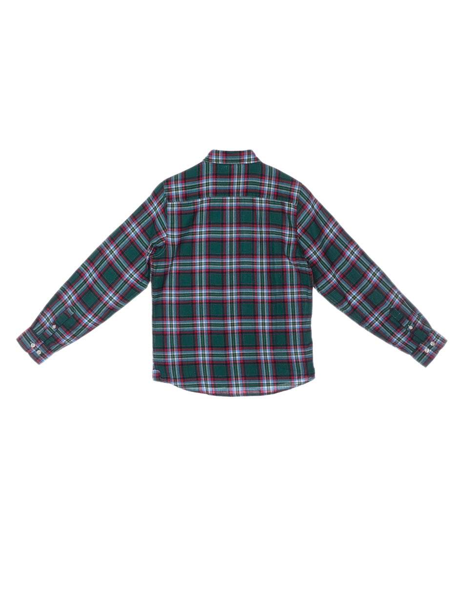 Camisa casual de algodón manga larga para niño 2