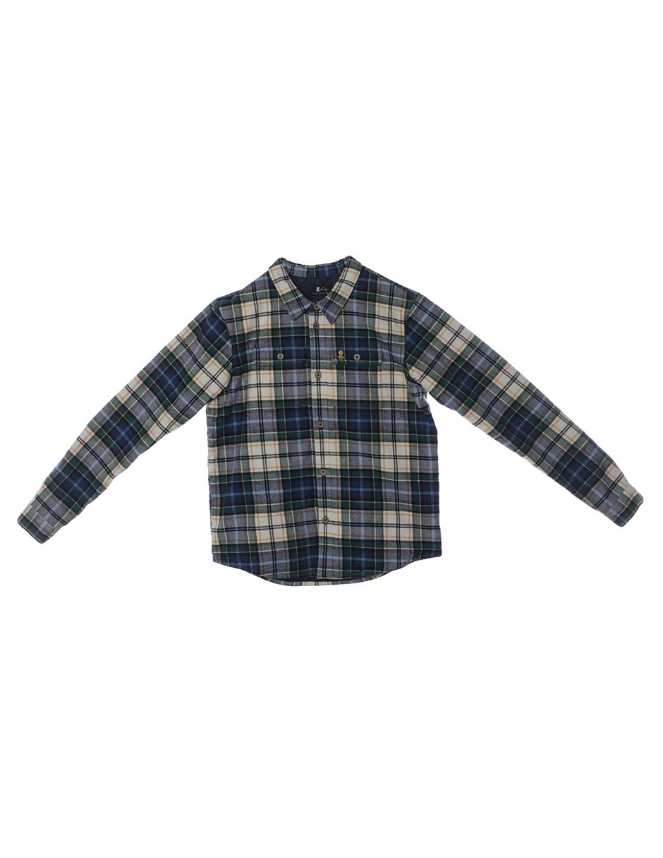 Camisa casual de algodón manga larga para niño Camisa casual de algodón manga larga para niño