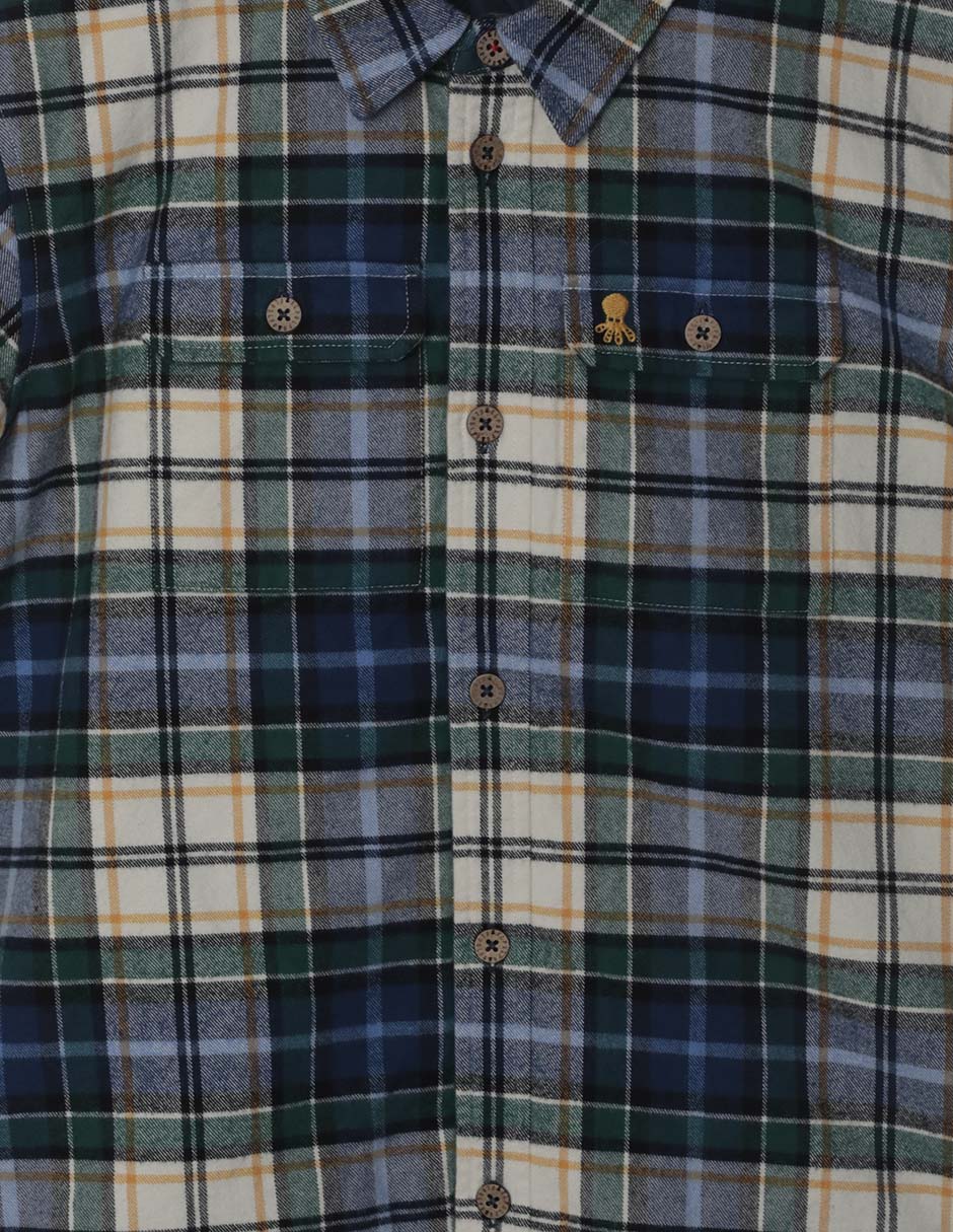 Camisa casual de algodón manga larga para niño 3