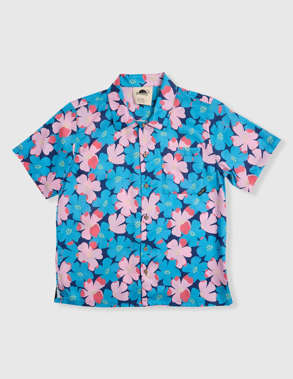 Camisa casual de algodón manga corta para niño