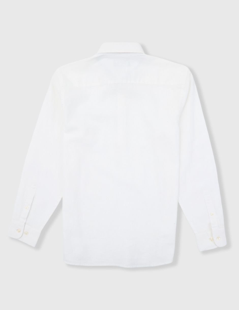 Camisa casual de algodón manga larga para niño 2