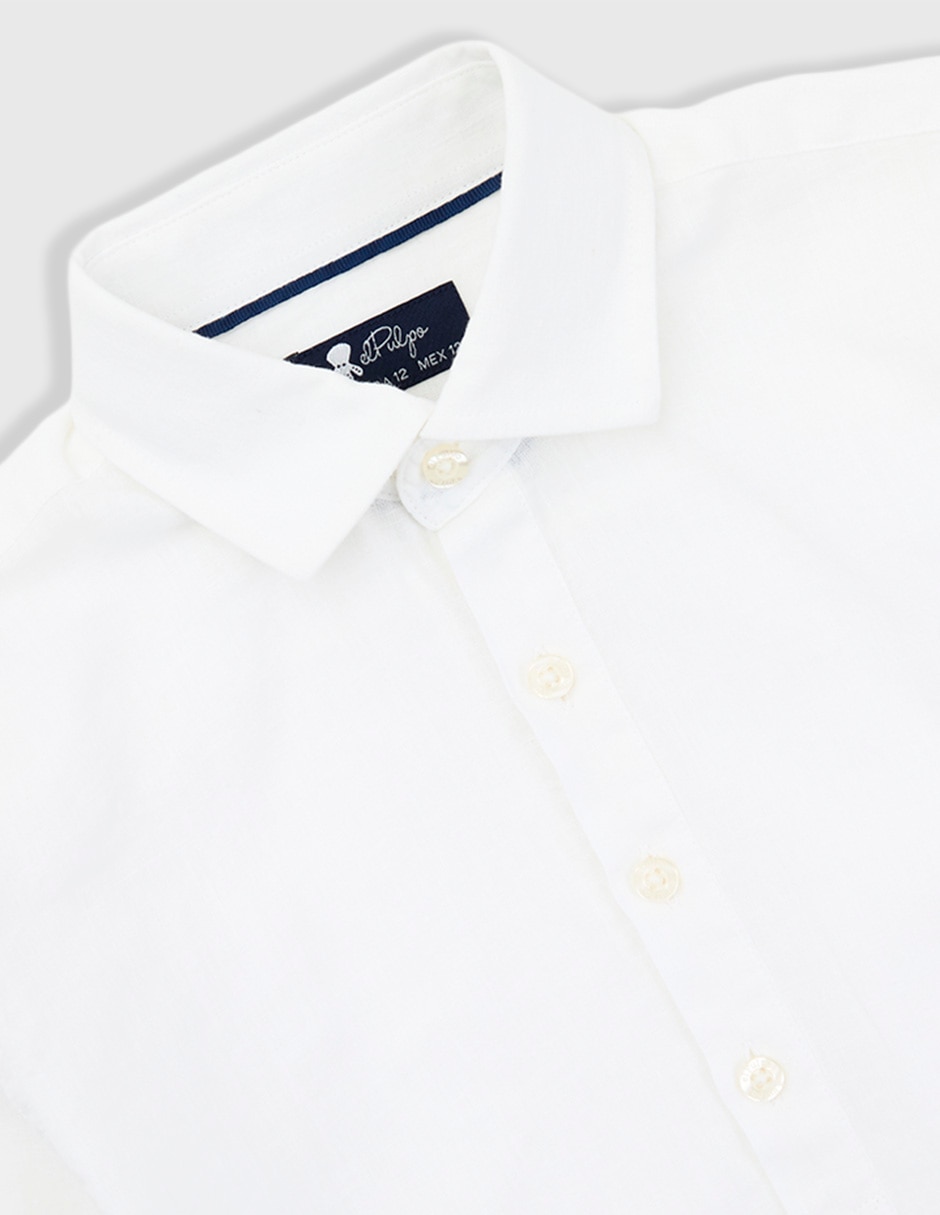 Camisa casual de algodón manga larga para niño 3