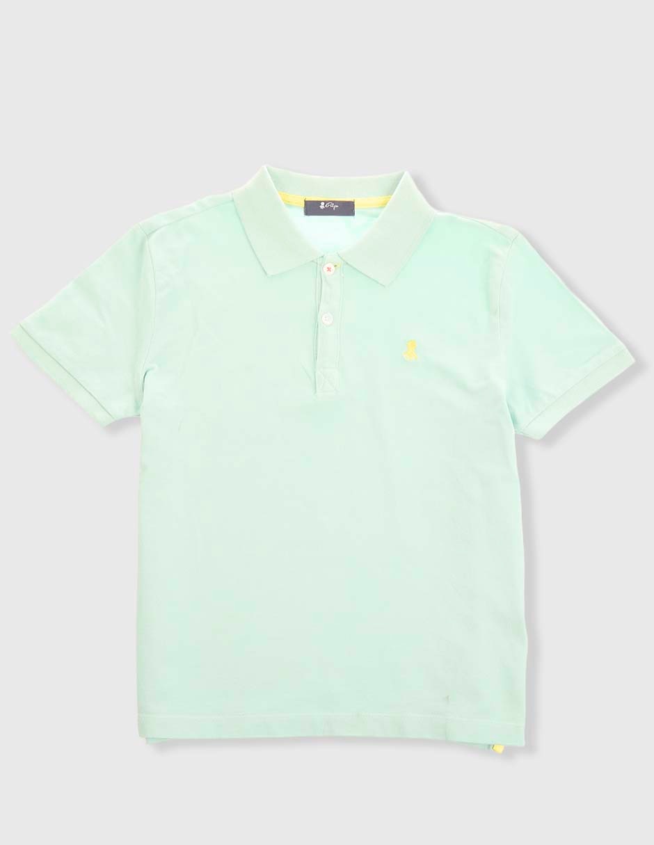 Playera tipo polo de algodón para niño Playera tipo polo de algodón para niño