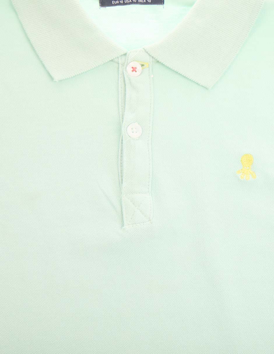 Playera tipo polo de algodón para niño 3