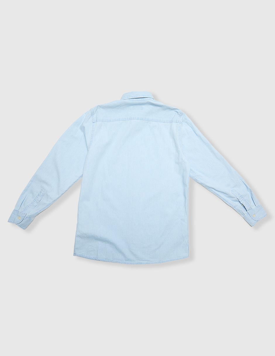 Camisa casual de algodón manga larga para niño 2