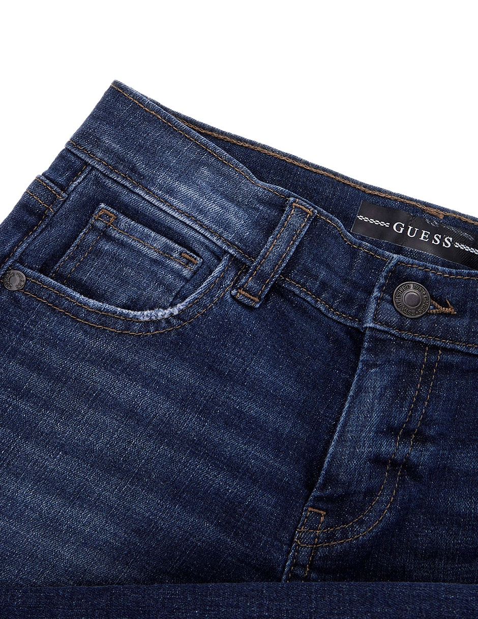 Jeans skinny L3YA00D52Z0-GOKW lavado medio para niño 3