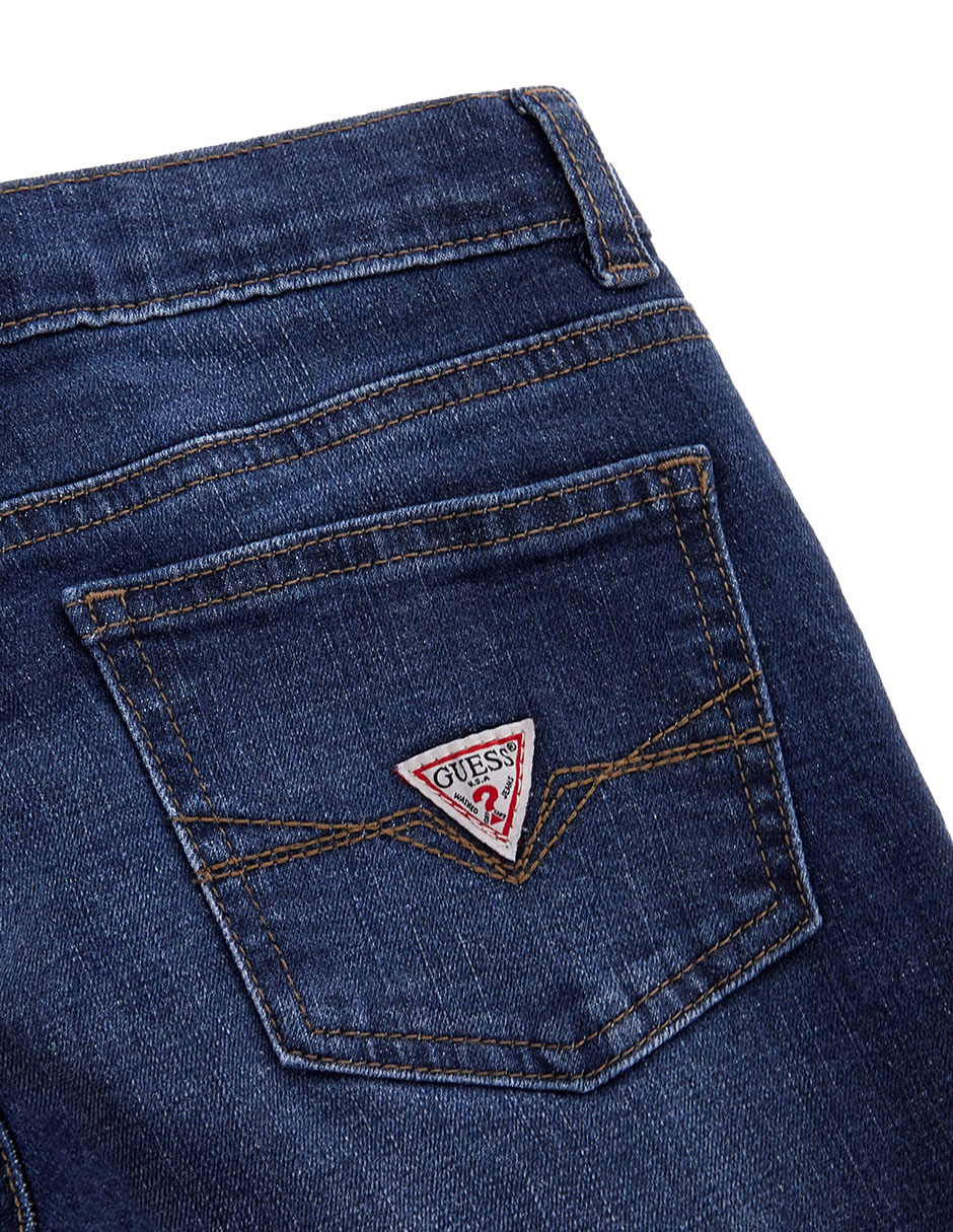 Jeans skinny L3YA00D52Z0-GOKW lavado medio para niño 4